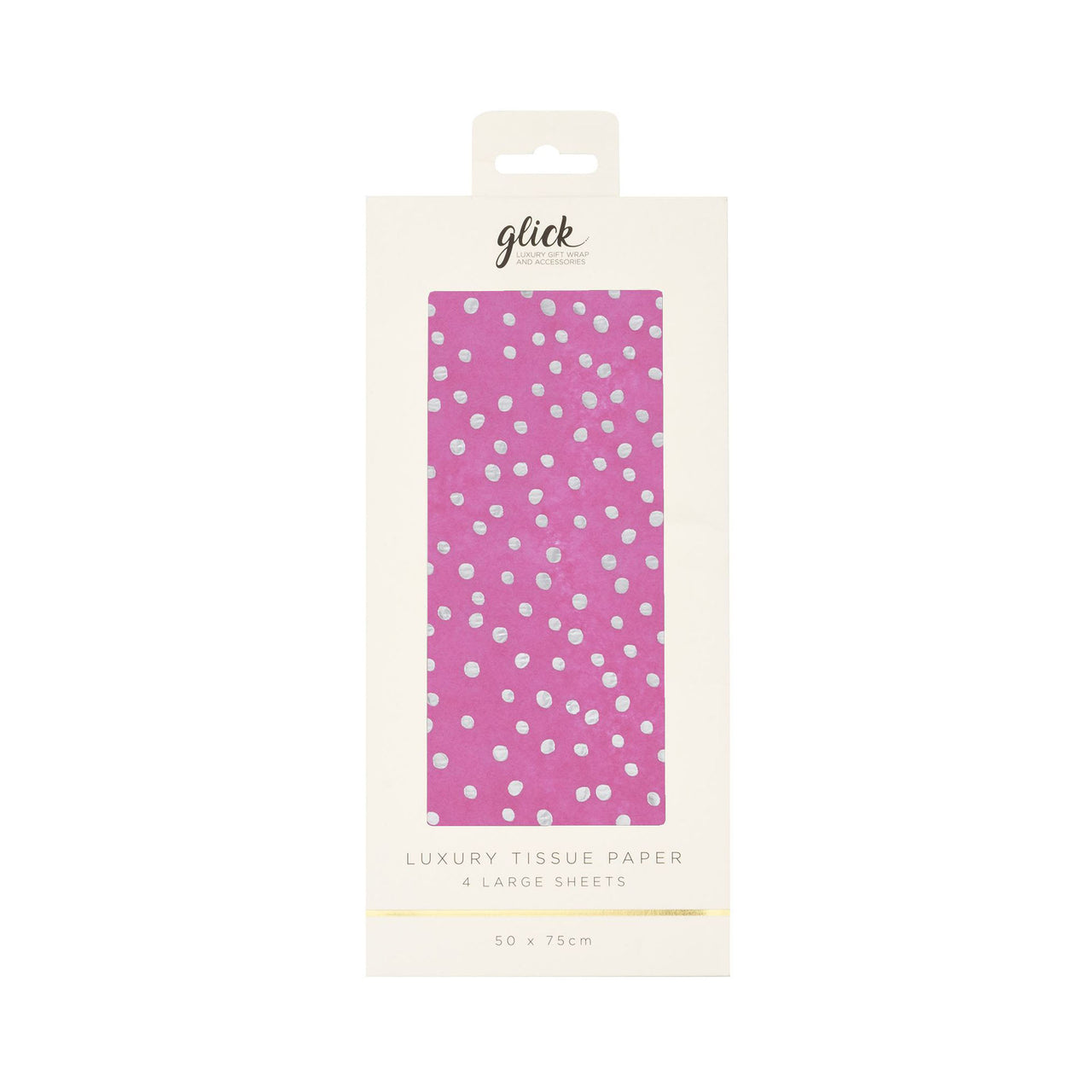 Tissue Paper-TPA04 - Tissue Foil Flecks Hot Pink-Glick