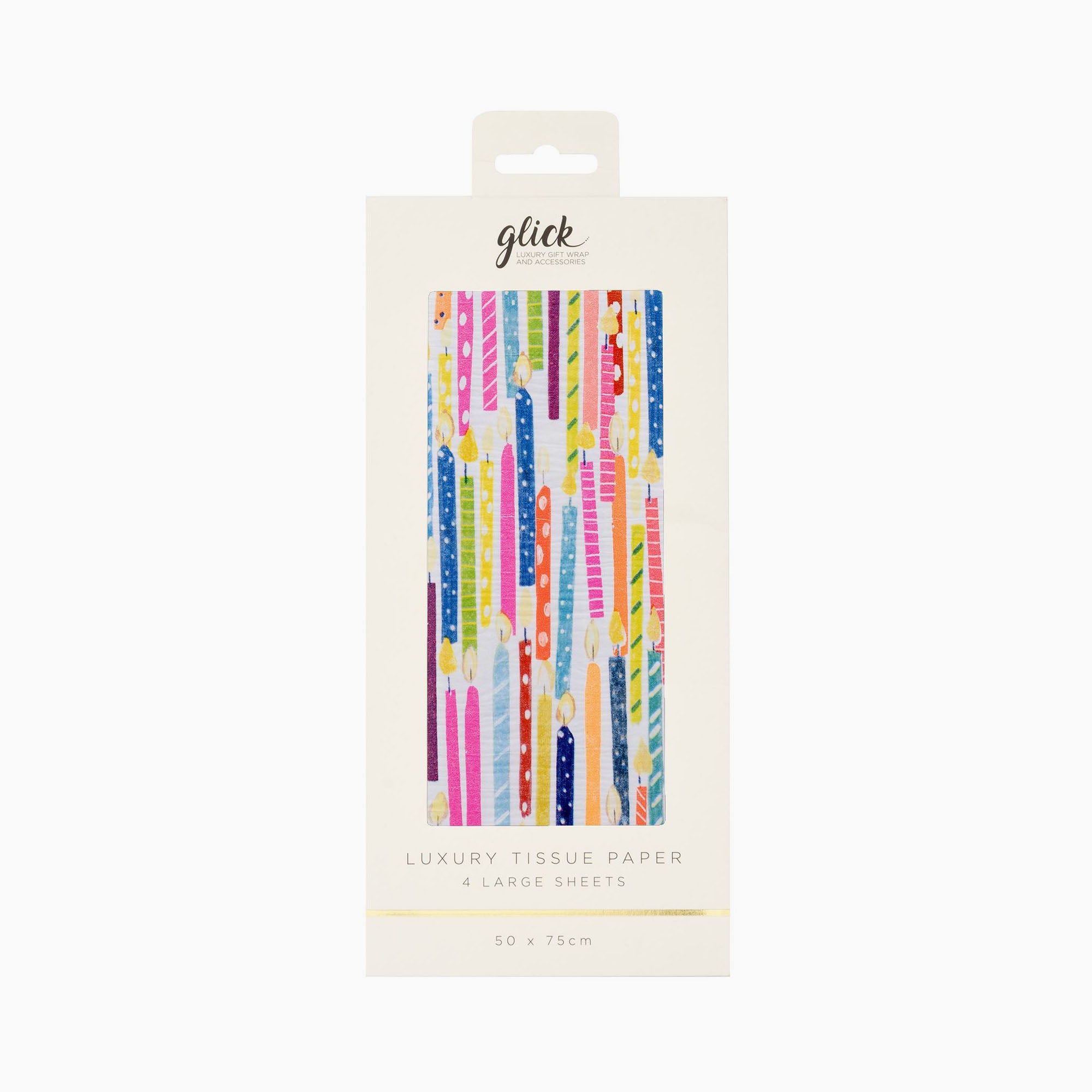 Tissue Paper-TPP2615 - Patterned Candle Bright Tissue Paper-Glick