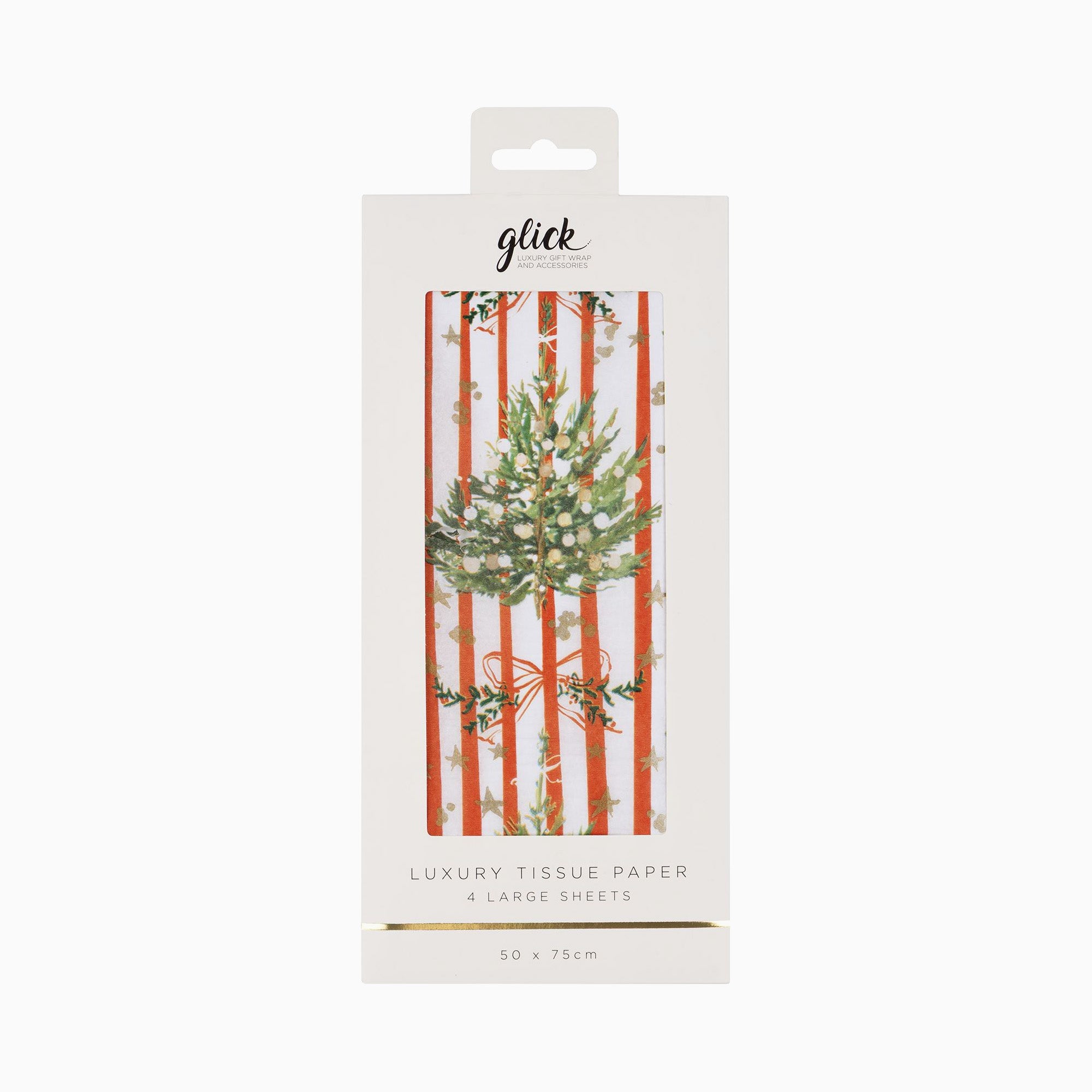 TPSX2603 - Red Stripe Spruce Tissue Paper