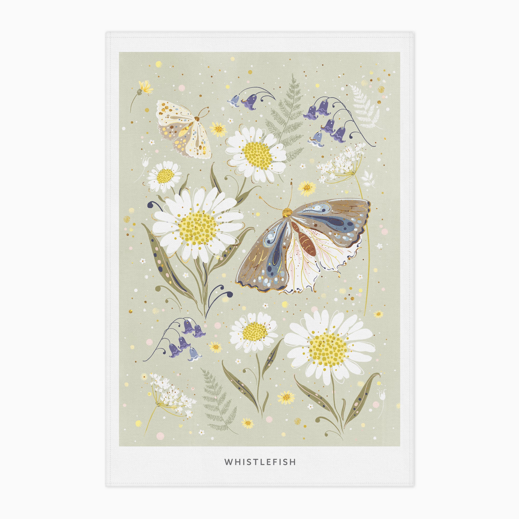 Tea Towel-CR2503TT - Celtic Rainforest Moth Tea Towel-Whistlefish