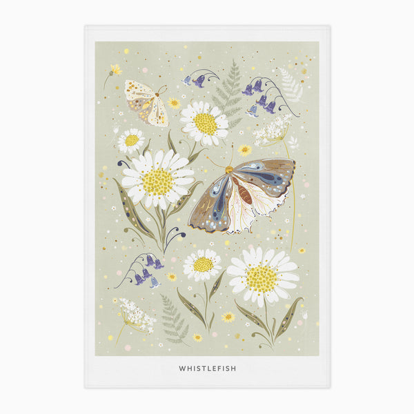Tea Towel-CR2503TT - Celtic Rainforest Moth Tea Towel-Whistlefish