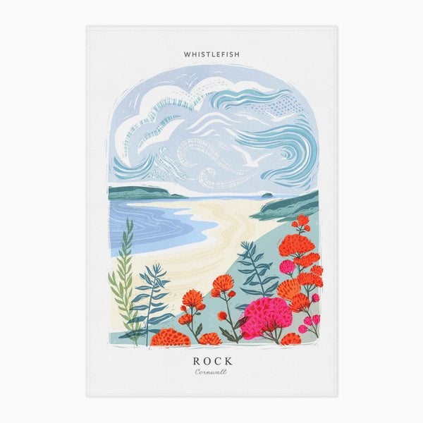 Tea Towel-WTT242 - Rock Arched Lino Tea Towel-Whistlefish