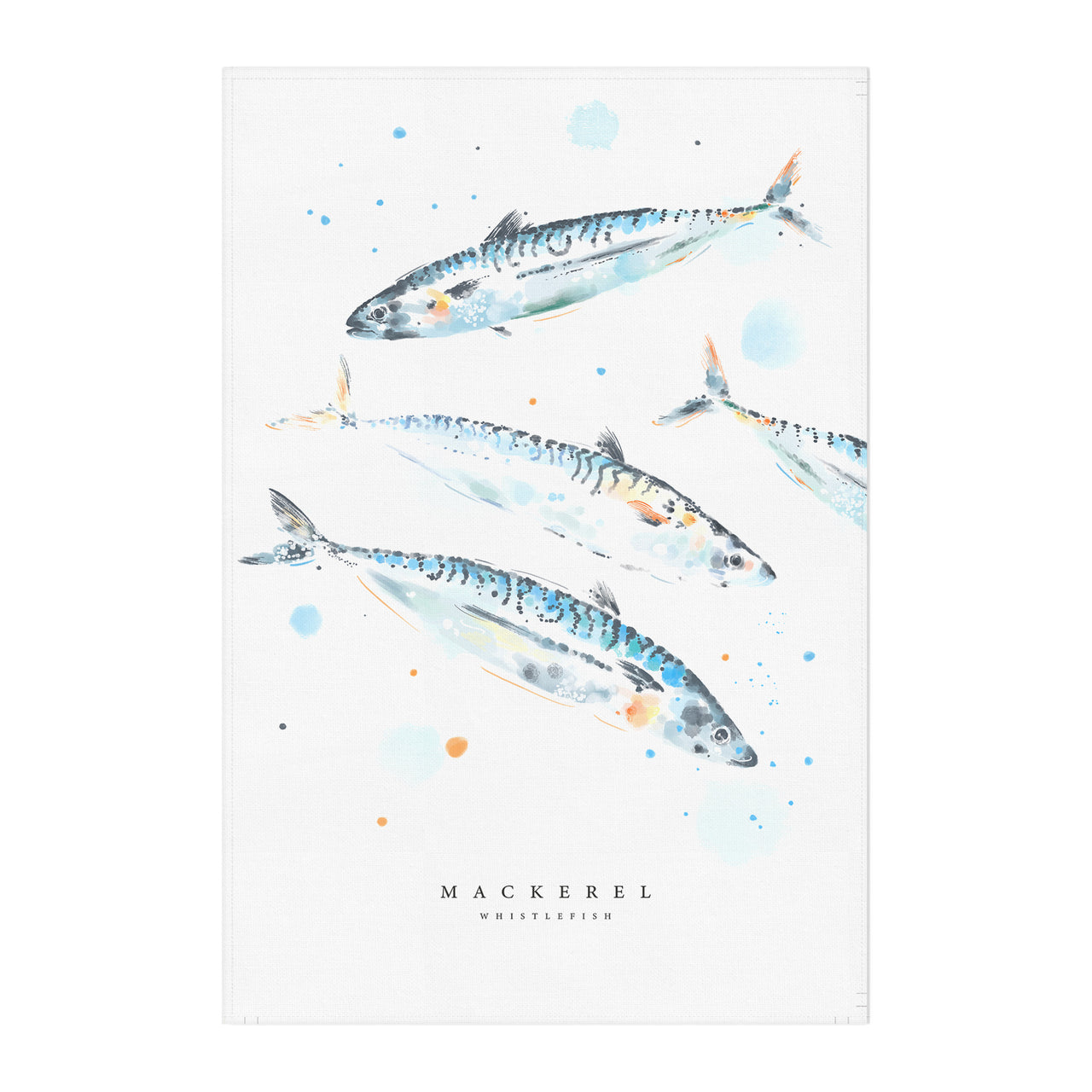 Tea Towel-WTT334 - Mackerel Tea Towel-Whistlefish