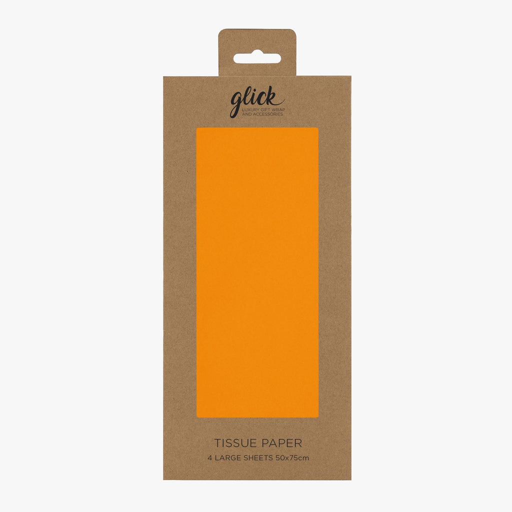 Tissue Paper-TP45 - Plain Neon Orange Tissue Paper-Glick