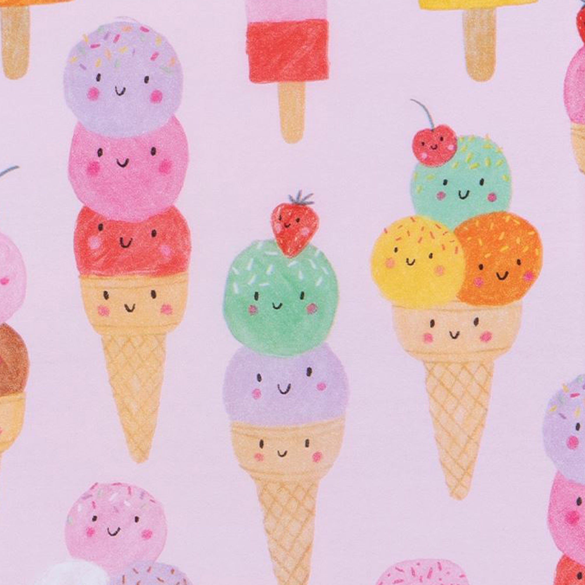 Tissue Paper - TPKF07 - Cool Ice Cream Luxury Tissue Paper - Cool Ice Cream Luxury Tissue Paper - Whistlefish