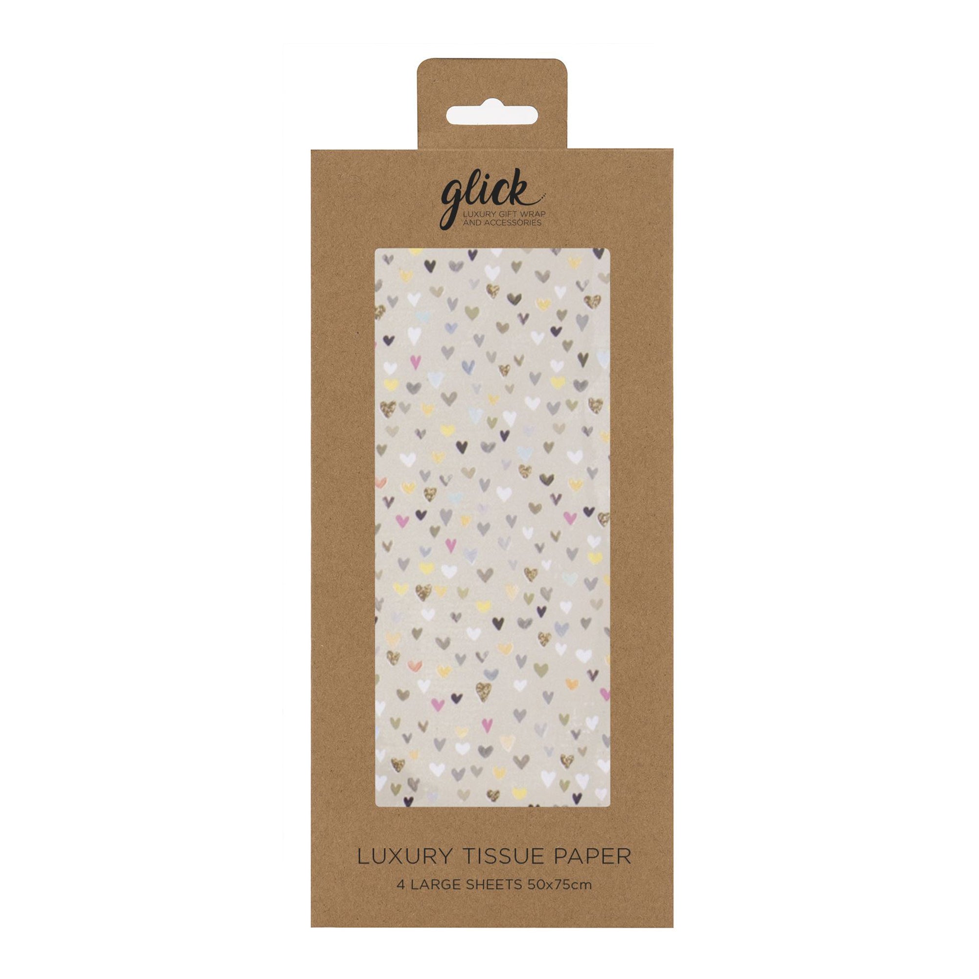 Tissue Paper - TPL79 - Hearts Luxury Tissue Paper - Hearts Luxury Tissue Paper- Whistlefish