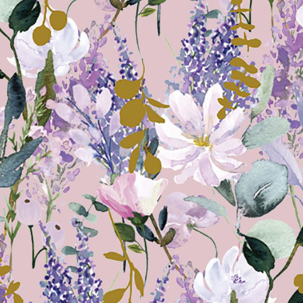 Tissue Paper - TPST35 - Purple Floral Luxury Tissue Paper - Purple Floral Luxury Tissue Paper - Whistlefish