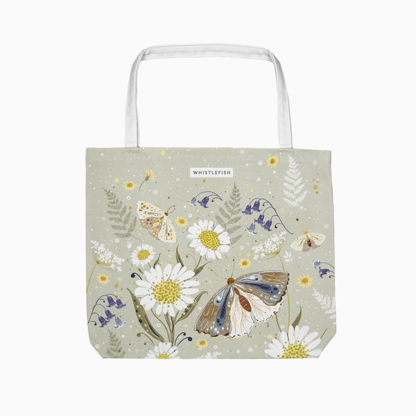 Tote Bag-CR2503TB - Celtic Rainforest Moth Tote Bag-Whistlefish