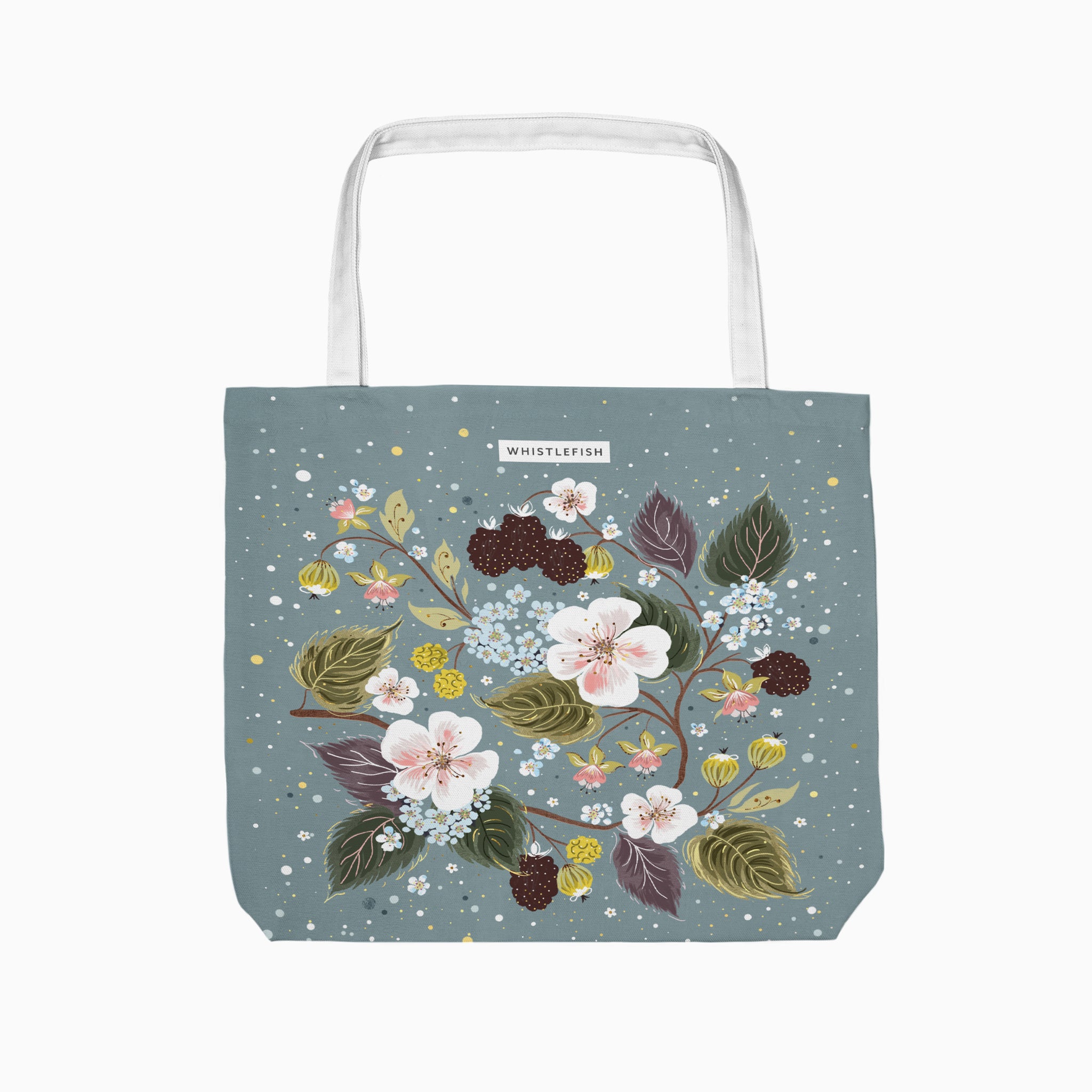 Tote Bag-CR2504TB - Celtic Rainforest Blackberry Tote Bag-Whistlefish