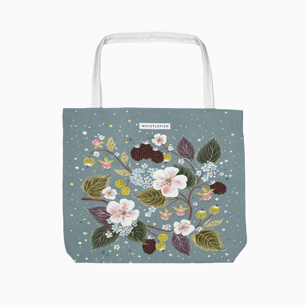 Tote Bag-CR2504TB - Celtic Rainforest Blackberry Tote Bag-Whistlefish