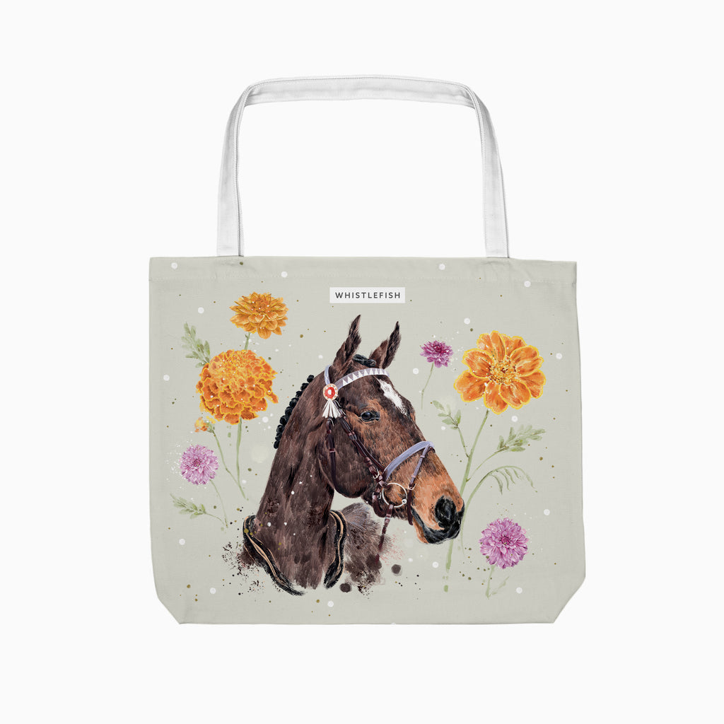 Tea Towel-EQ02TT - Grace & Gallop Natural Tea Towel-Whistlefish