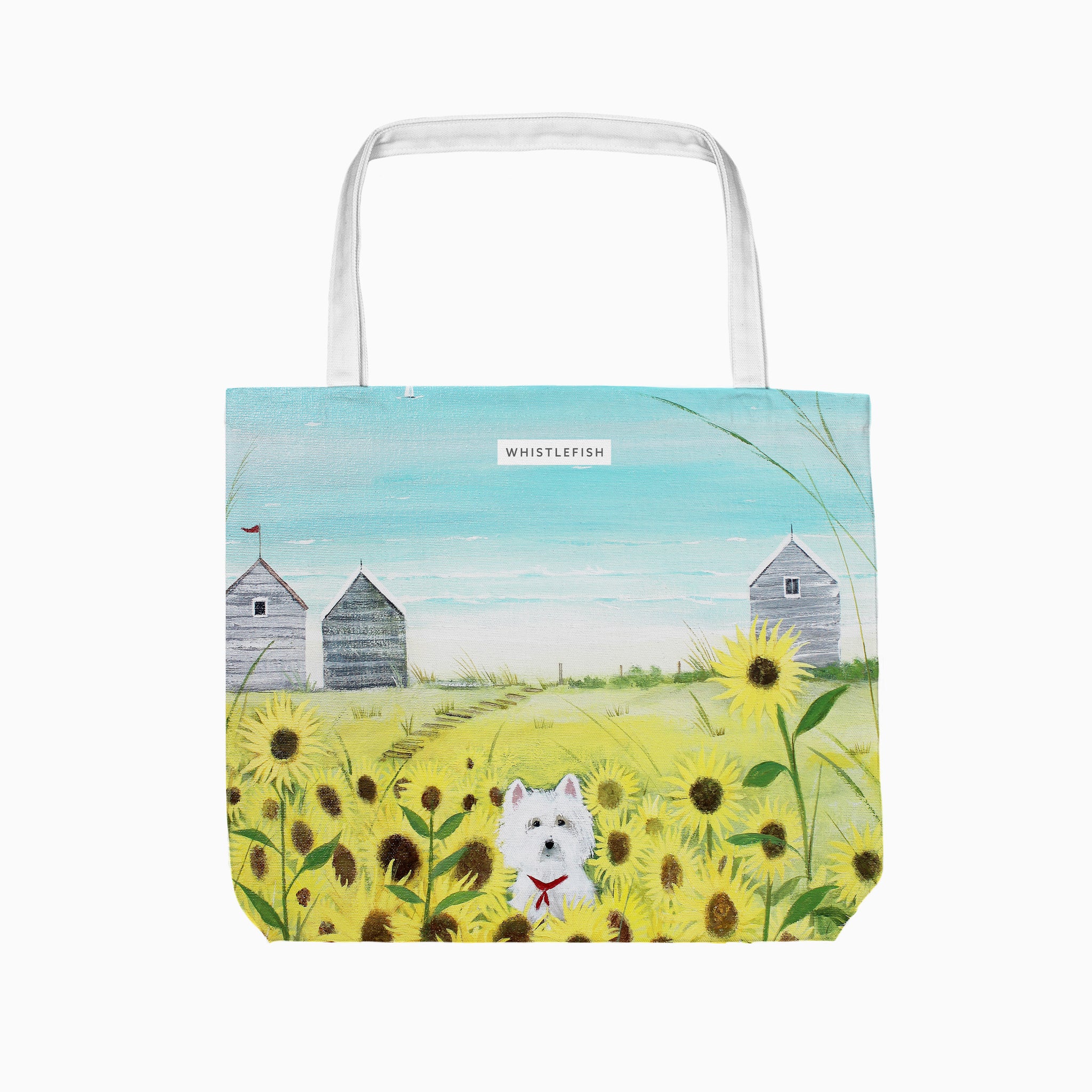 Tote Bag-HC10TB - Hannah Cole Gone Westie Tote Bag-Hannah Cole