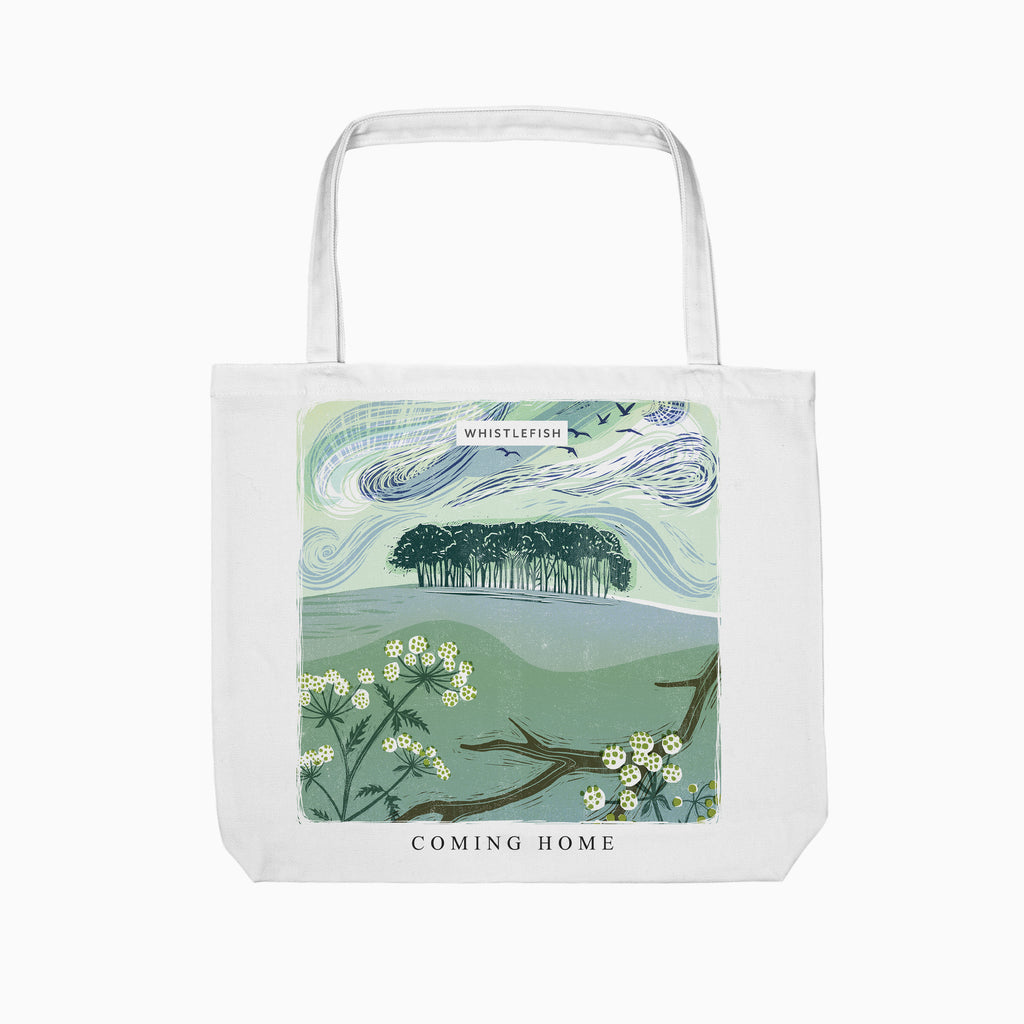 Tote Bag-WTB62 - Coming Home Trees Cornish Lino Tote Bag-Whistlefish