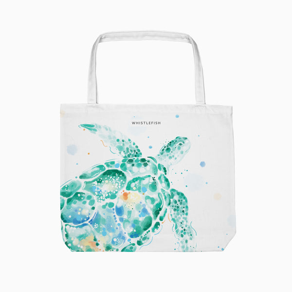 Tote Bag-WTB99 - Turtle Tote Bag-Whistlefish