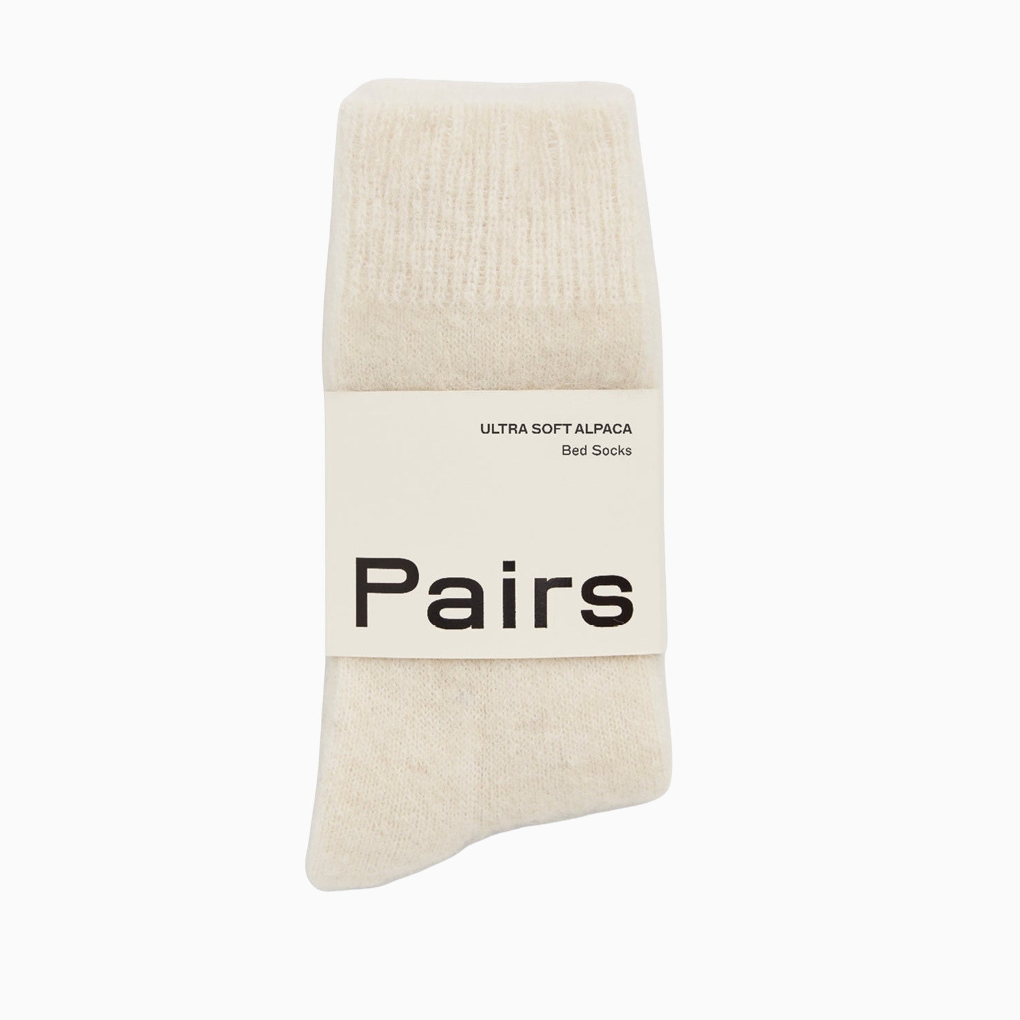 Socks-USALBEDCRMS - Cream Ultra Soft Alpaca Bed Socks-Pairs Socks