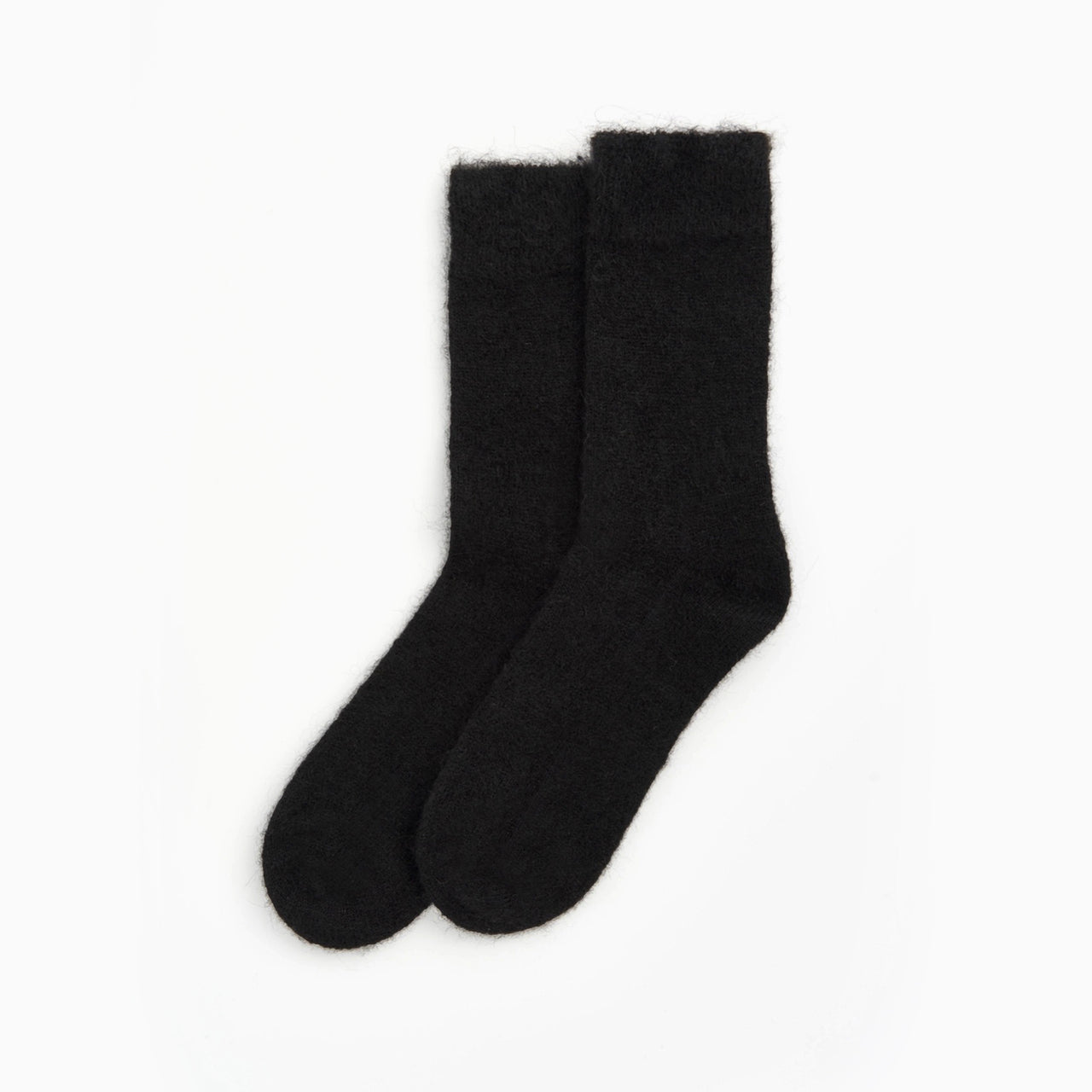 Socks-USALEVCHARM - True Black Medium Alpaca Socks-Pairs Socks