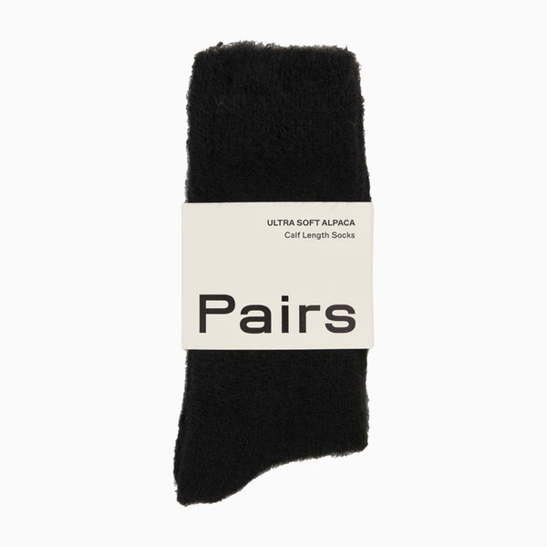 Socks-USALEVCHARS - True Black Ultra Soft Alpaca Socks-Pairs Socks