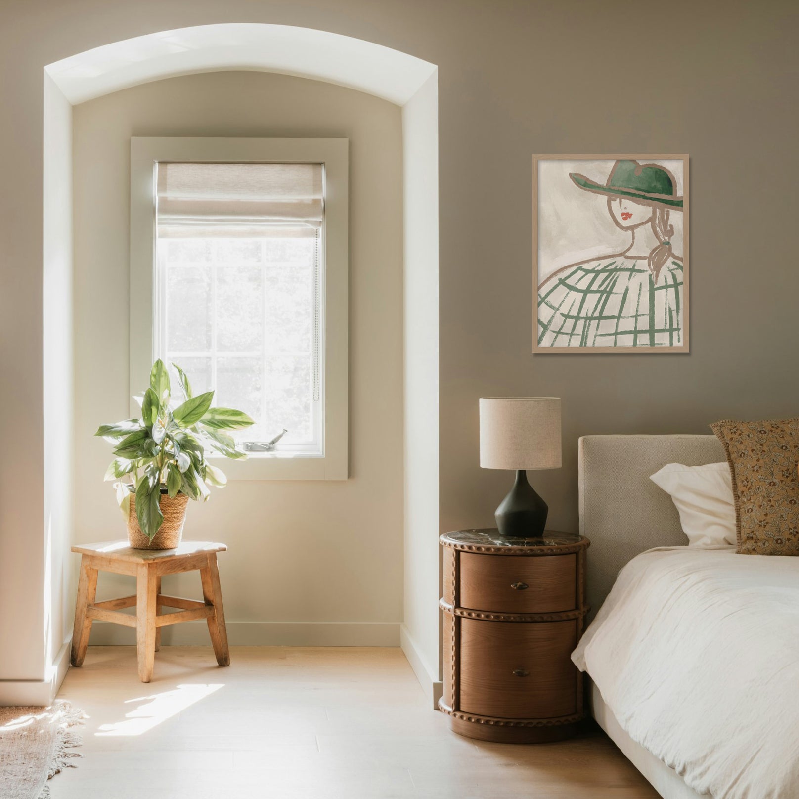 WF1390F - Under the Brim Framed Print