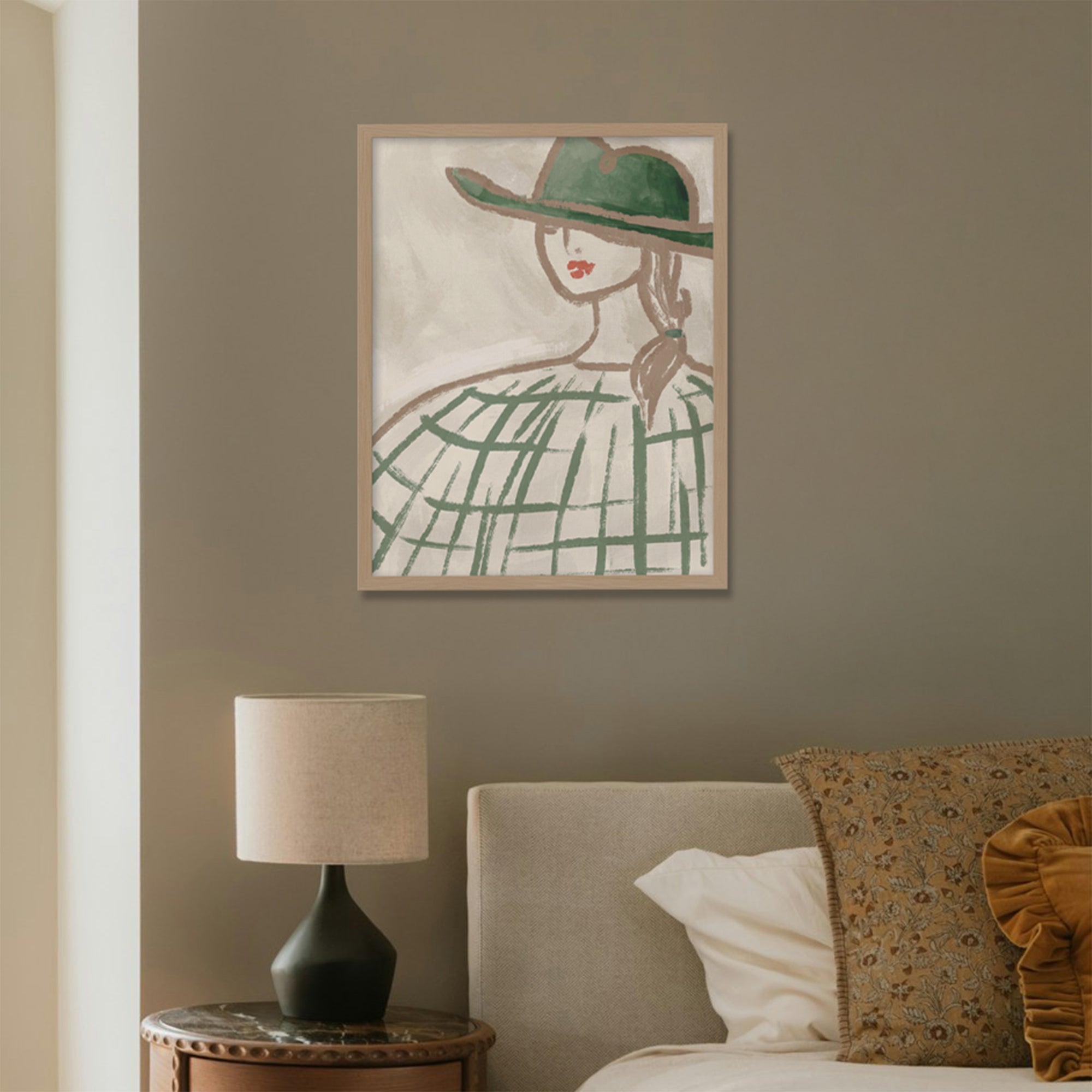 WF1390F - Under the Brim Framed Print