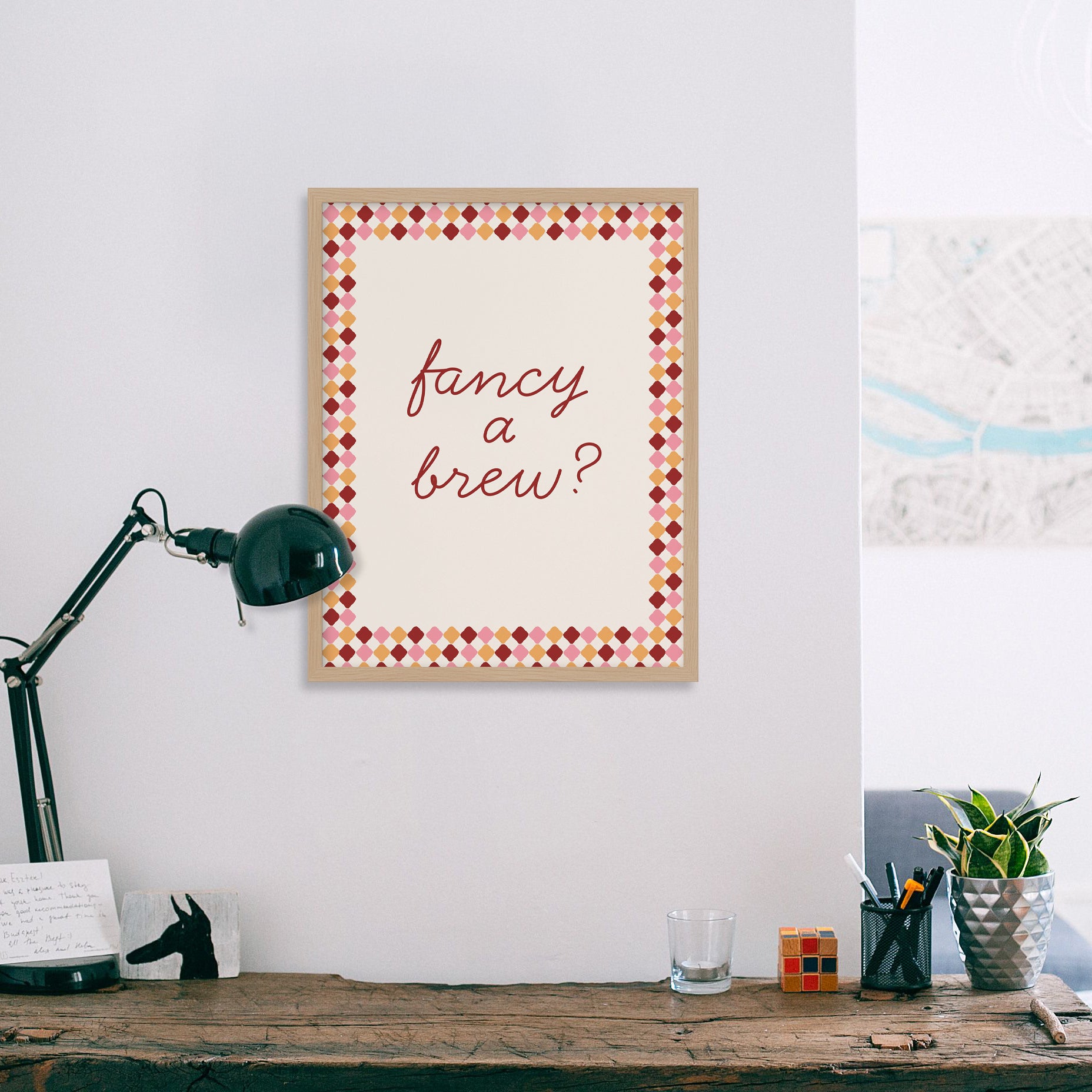 WF1395F - Fancy a Brew? Framed Print