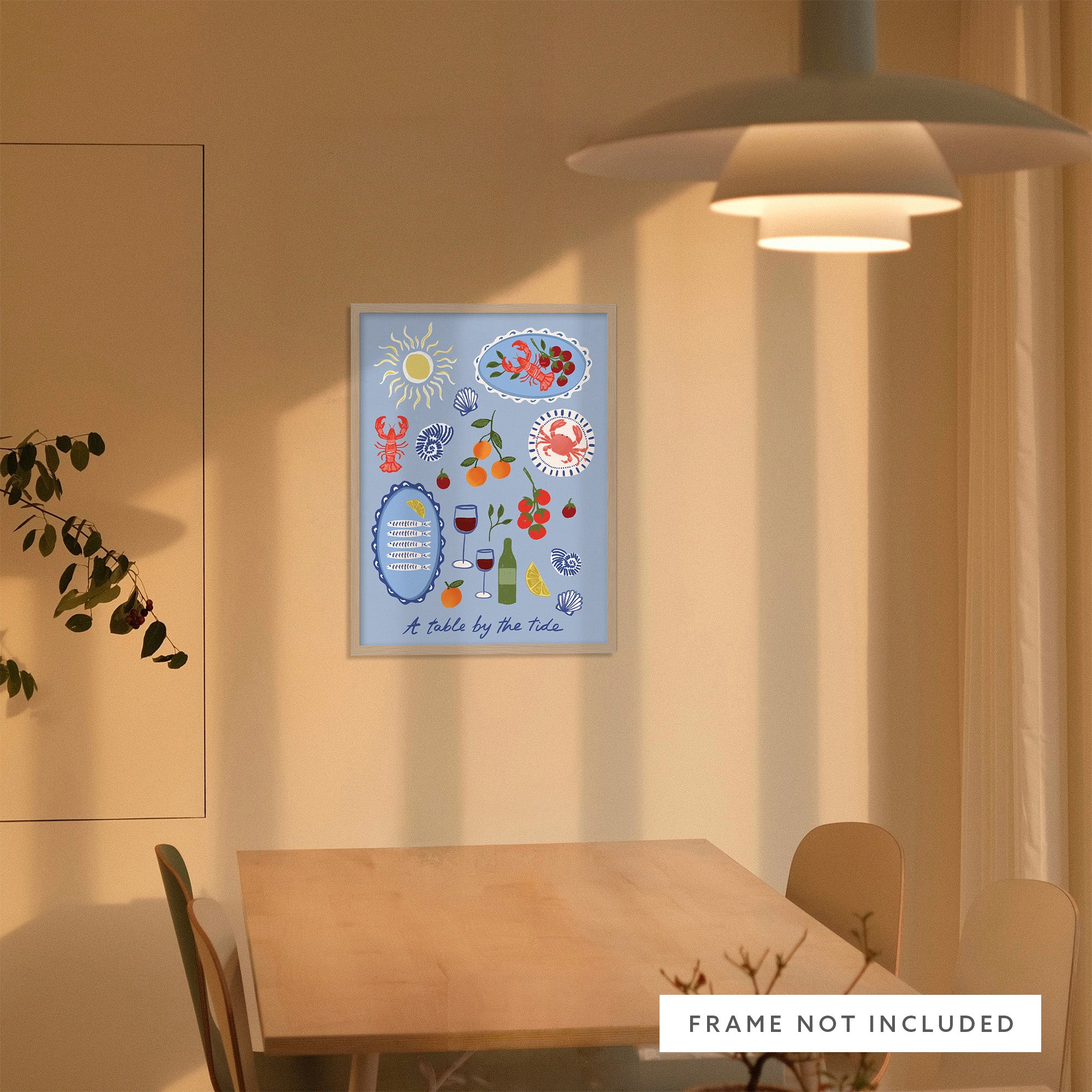 WF1399P - Coastal Supper Art Print