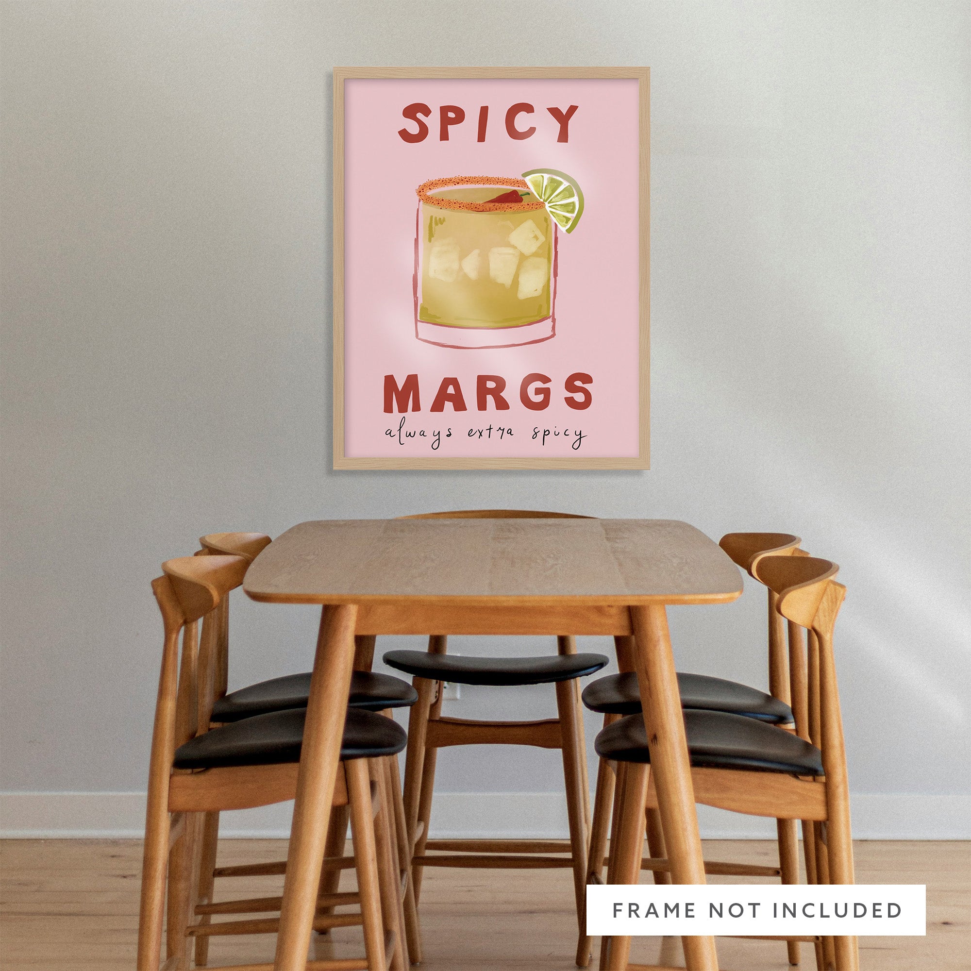 WF1402PL - Pink Margs Large Art Print