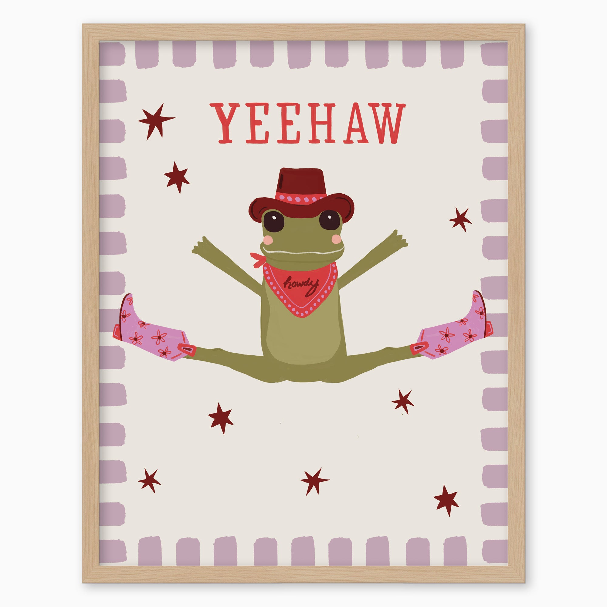 WF1403F - Leaping Cowboy Framed Print
