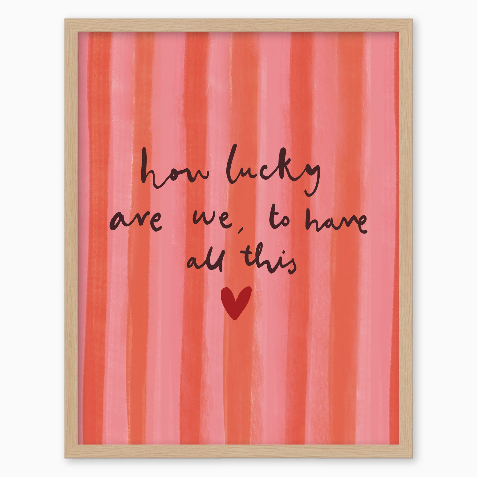 WF1404F - Lucky Stripes Framed Print
