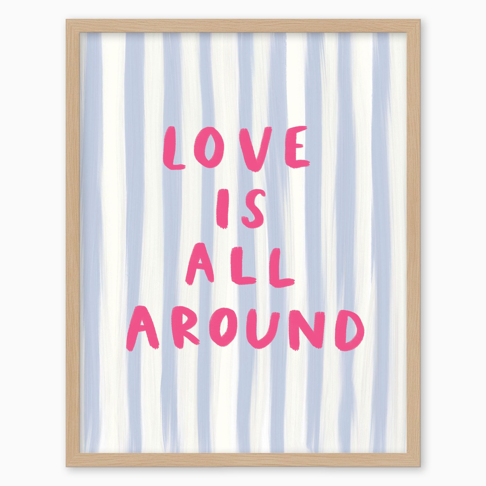 WF1406F - Love is All Around Framed Print