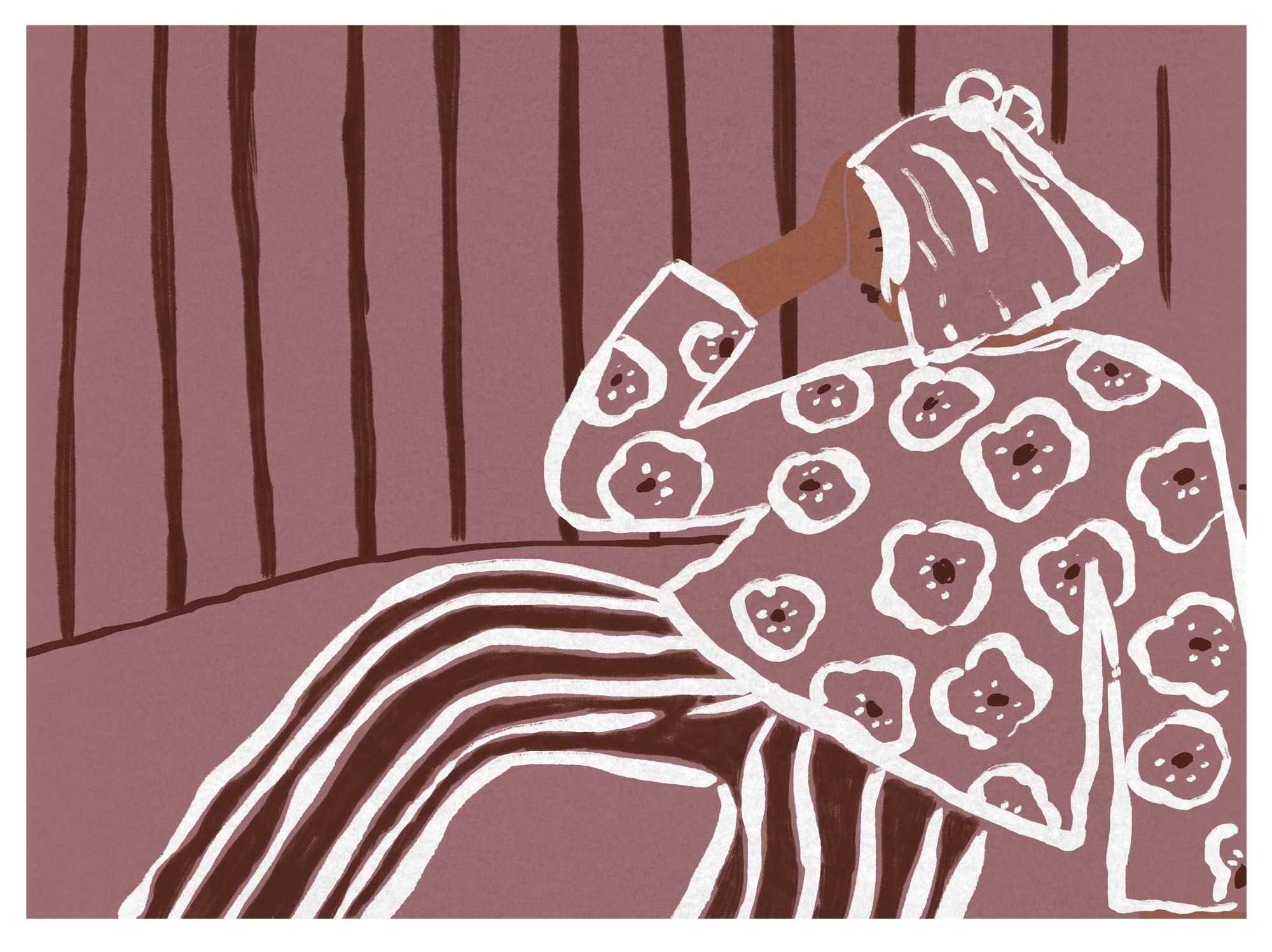 WF1409PL - Cosy Lounging Large Art Print