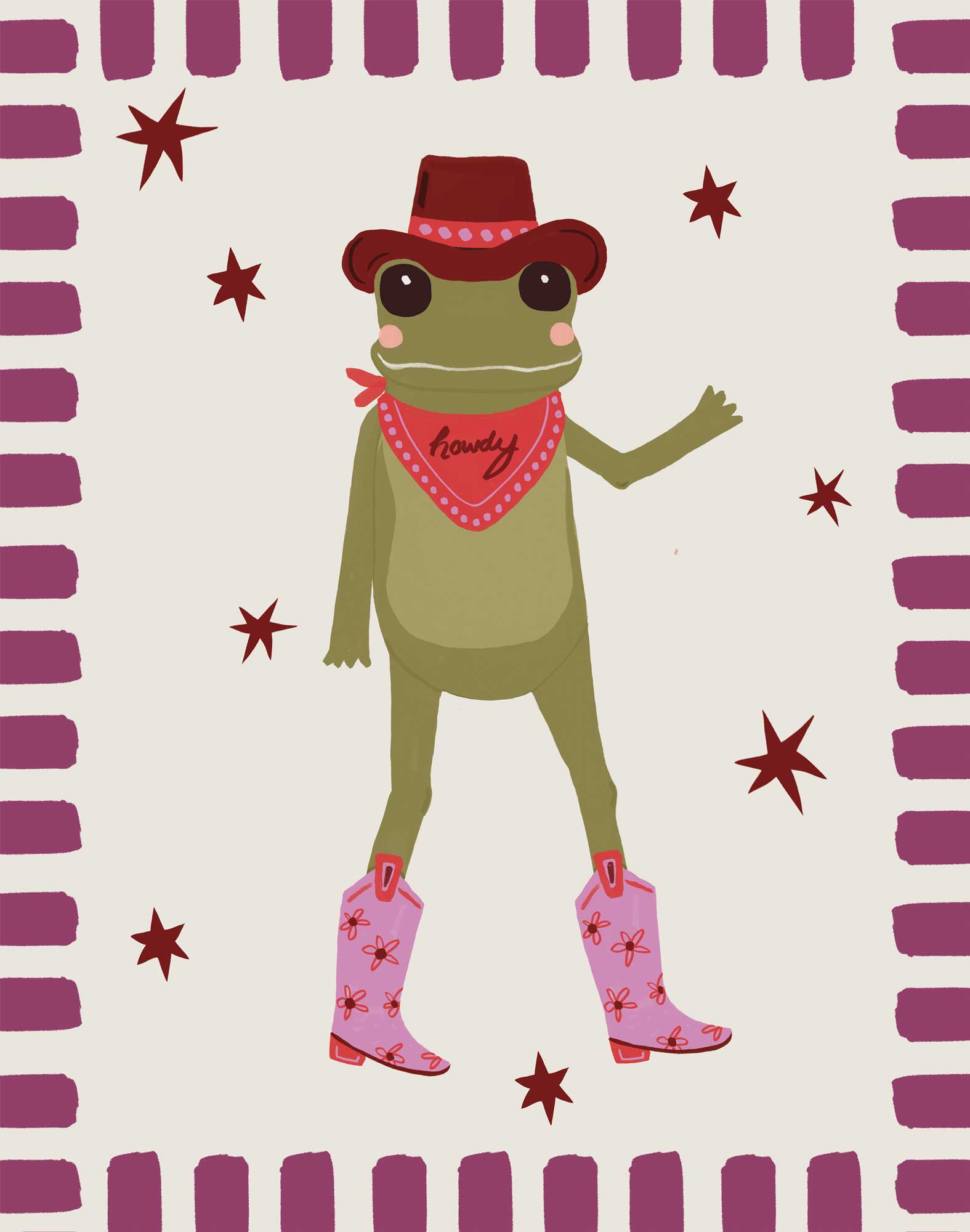 WF1420F - Howdy Partner Framed Print