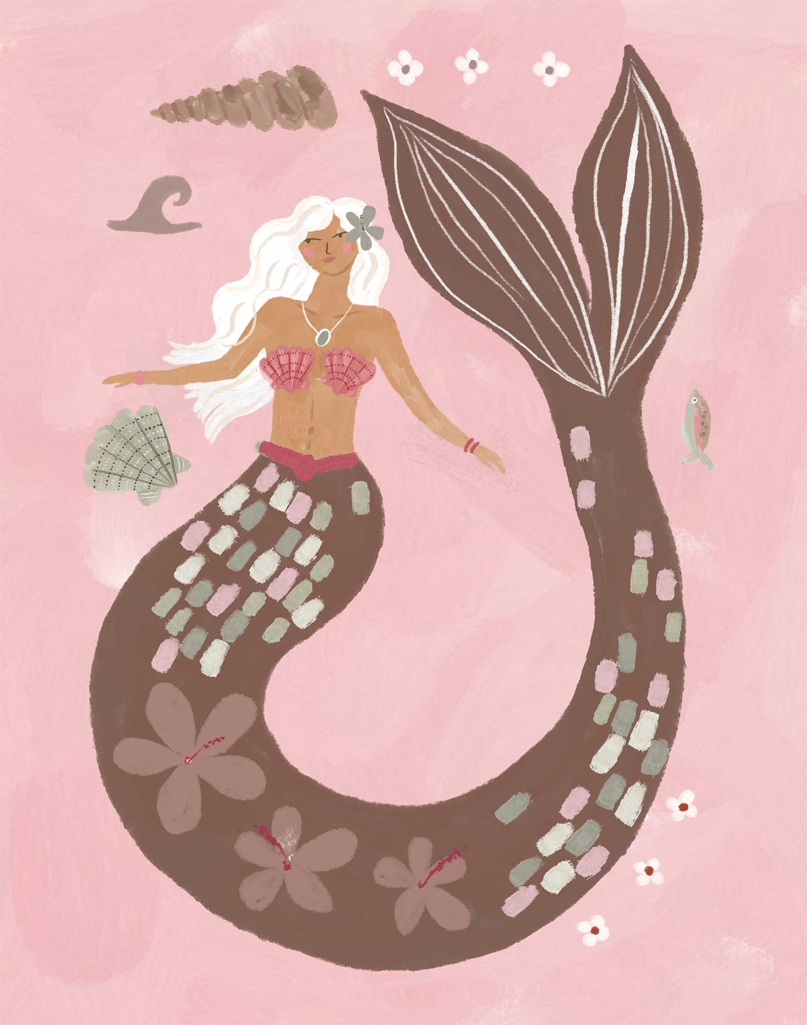 WF1423F - Mermaid Moves Framed Print
