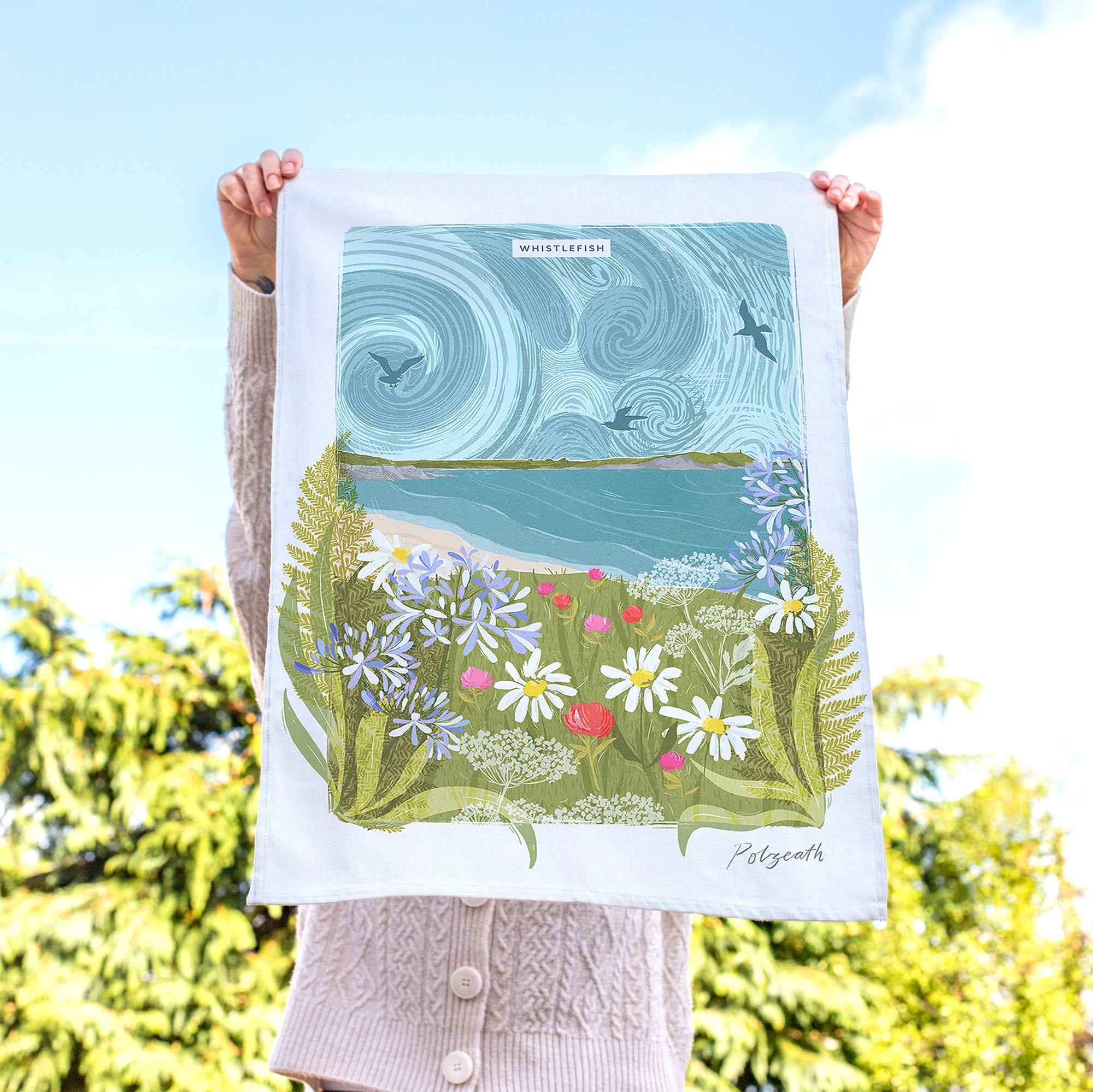WTT313 - Polzeath Tea Towel