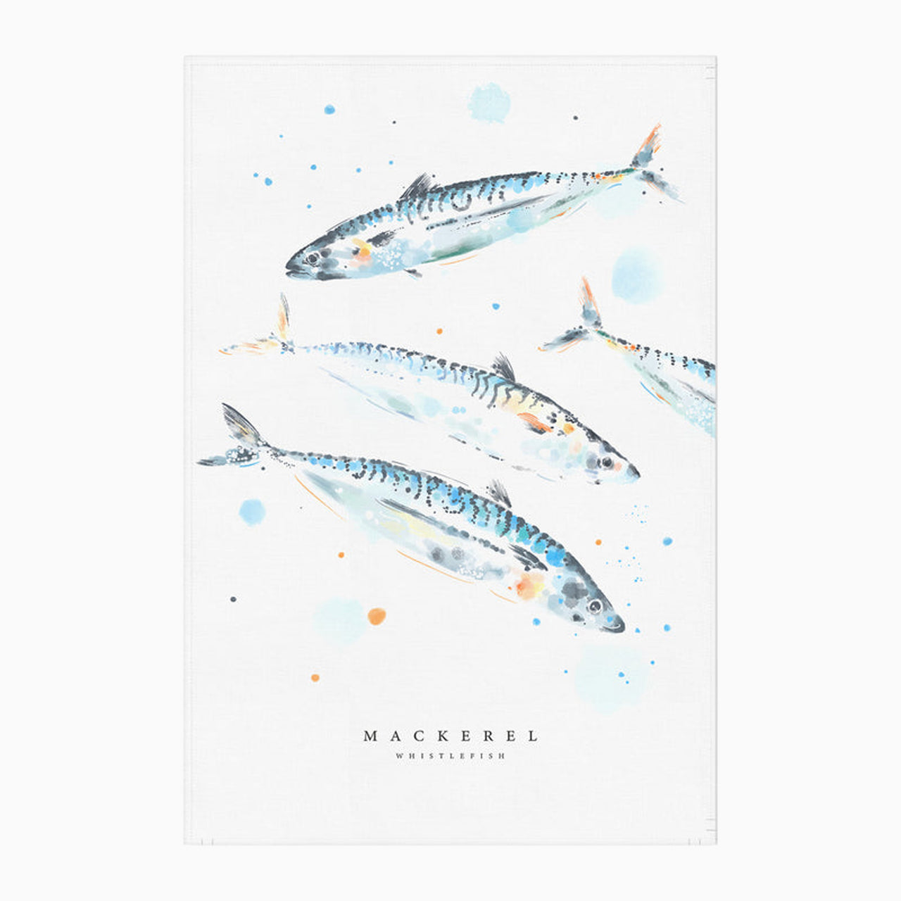 Tea Towel-WTT334 - Mackerel Tea Towel-Whistlefish