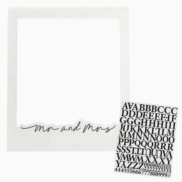 Wedding Photo Frame-HBMW101 - Mr & Mrs Customisable Photo Frame-Hootyballoo