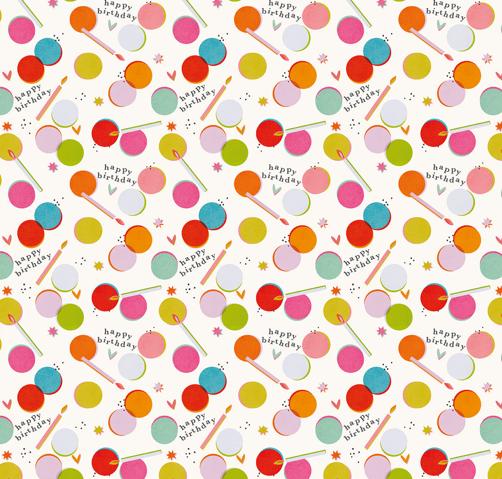 Wrapping Paper-GWP107 - Spots Birthday Wrapping Paper-Whistlefish
