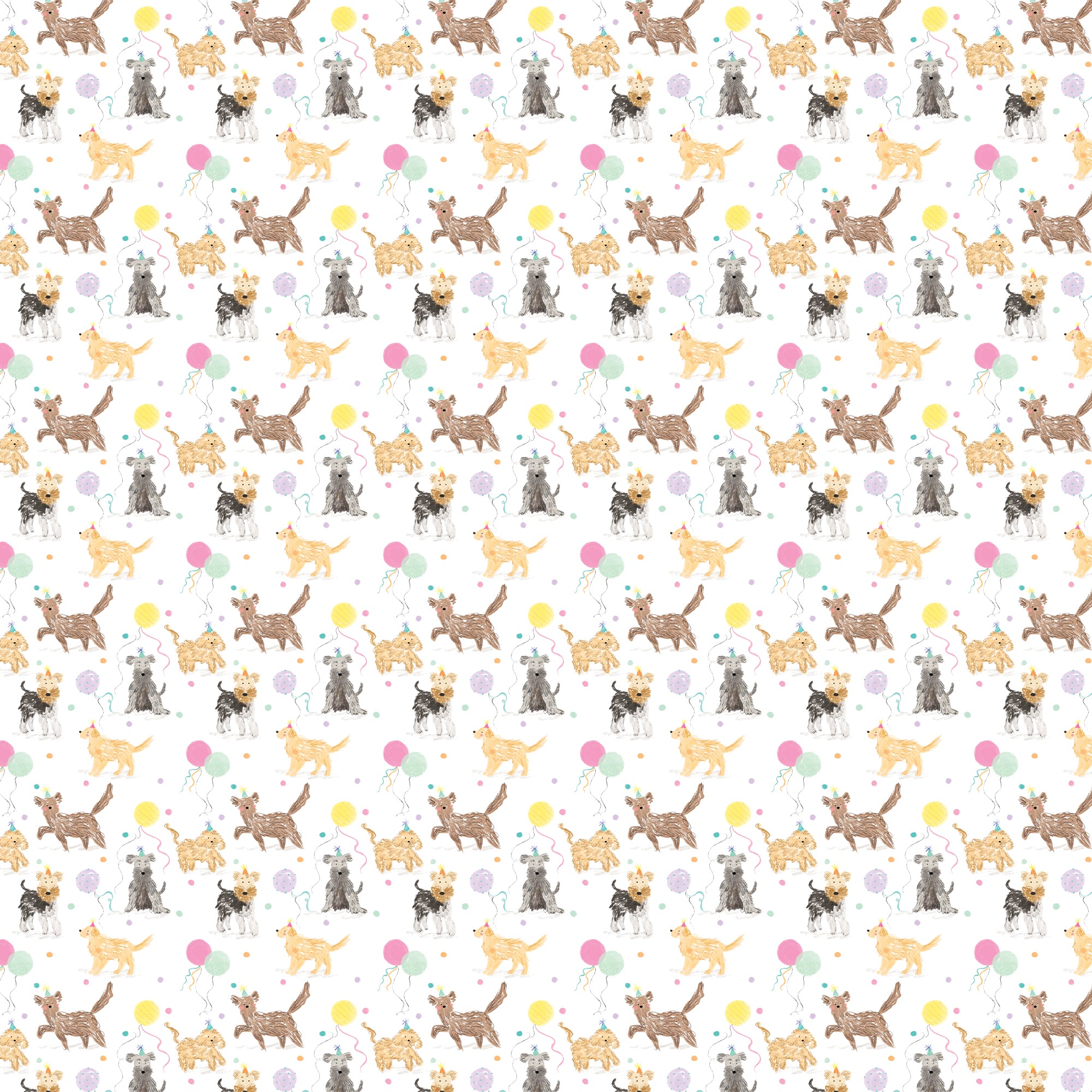 Wrapping Paper-GWP120 - Scruffy The Pup & Friends Wrapping Paper-Whistlefish
