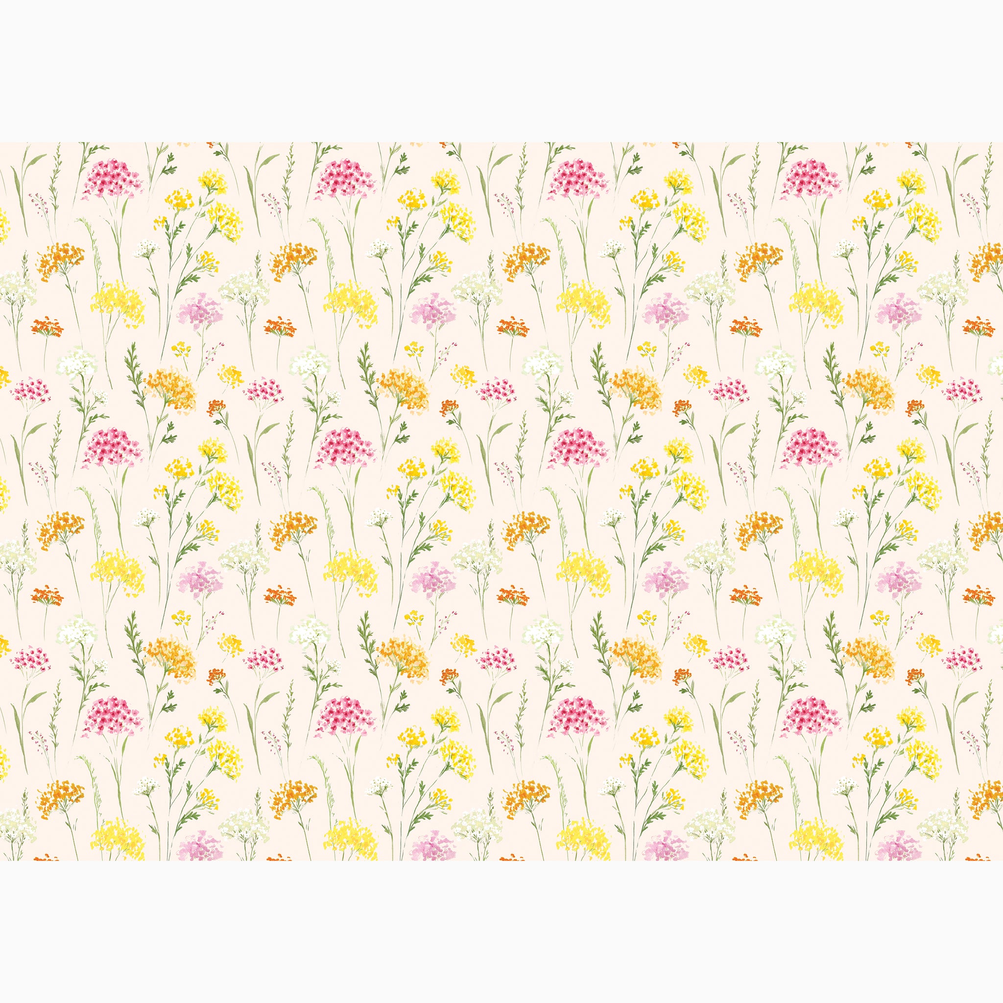 Wrapping Paper-GWP130 - Yarrow Meadow Cream Wrap-Whistlefish