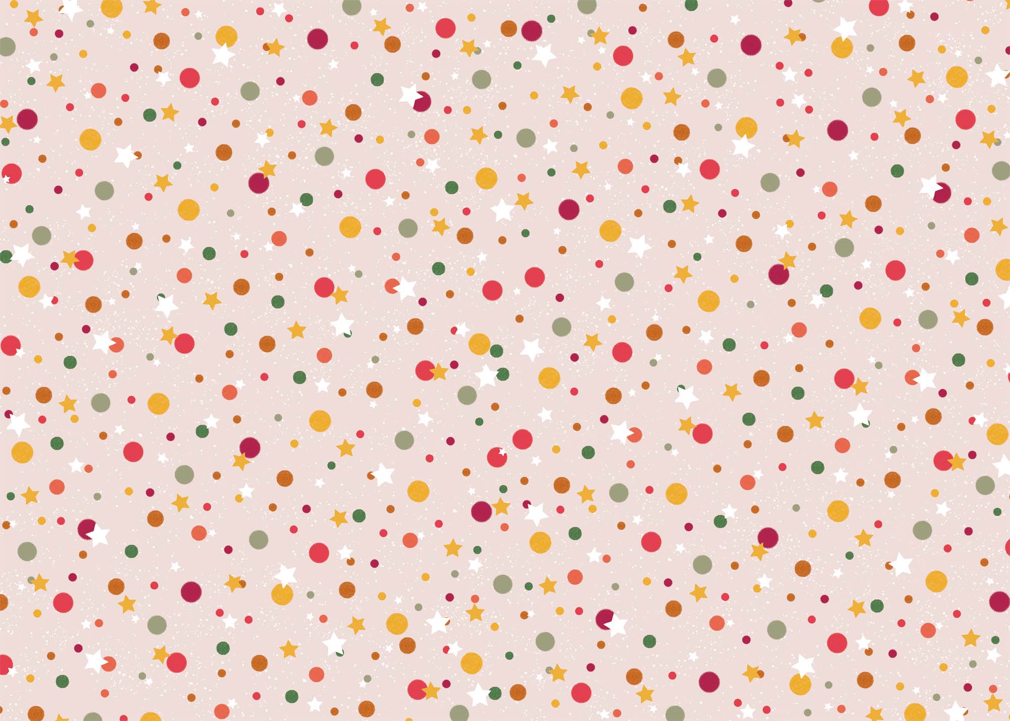 Wrapping Paper - GWP22 - Dots And Stars Wrapping Paper - Dots And Stars Wrapping Paper - Whistlefish