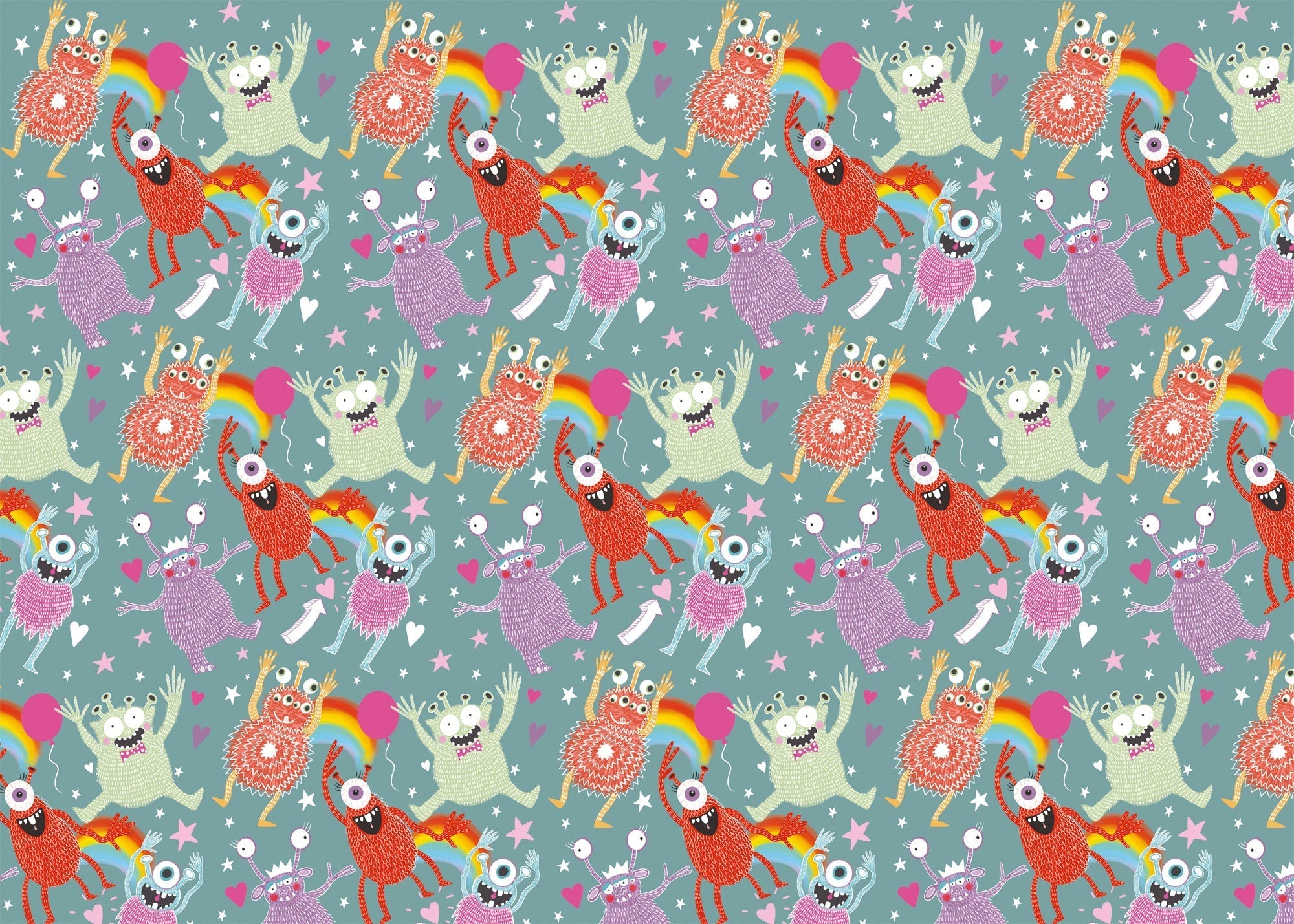 Wrapping Paper - GWP36 - Monster Wrapping Paper - Monster Wrapping Paper - Whistlefish