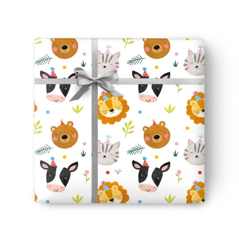 Wrapping Paper - GWP38 - Fun Animals Kids Wrapping Paper - Fun Animals Kids Wrapping Paper - Whistlefish