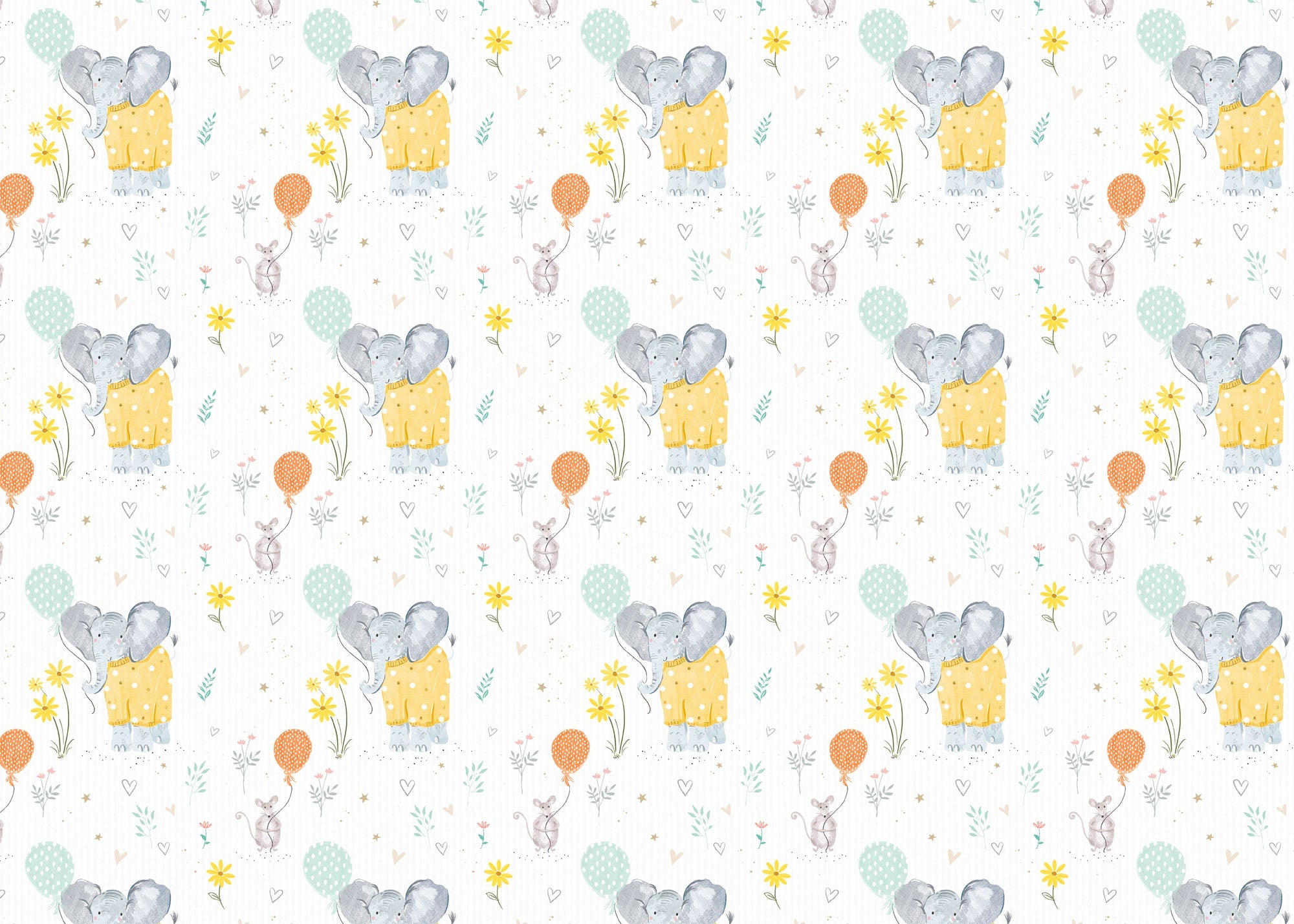 Wrapping Paper - GWP40 - Clementine Wrapping Paper - Clementine Wrapping Paper - Whistlefish