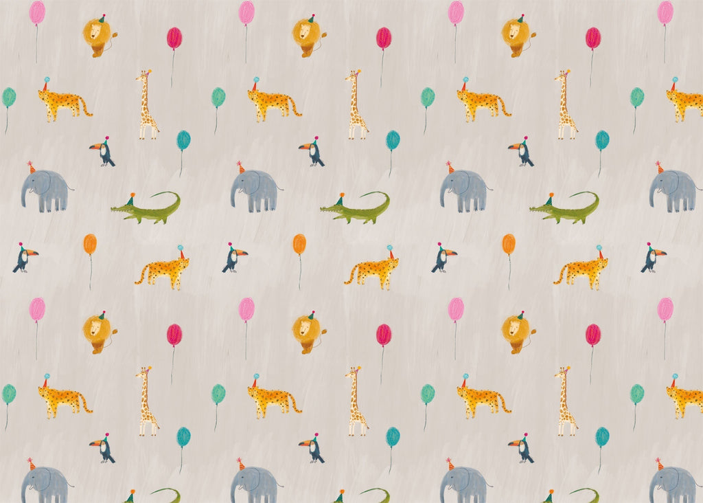 Wrapping Paper - GWP44 - Party Animals Wrapping Paper - Party Animals Wrapping Paper - Whistlefish
