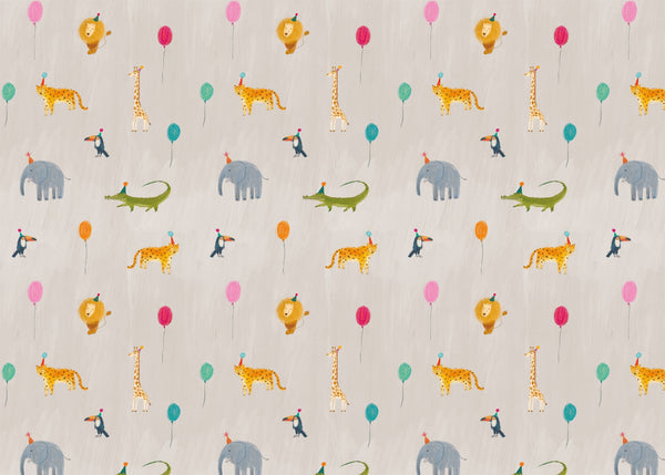 Wrapping Paper - GWP44 - Party Animals Wrapping Paper - Party Animals Wrapping Paper - Whistlefish