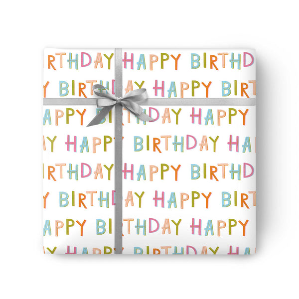 Wrapping Paper - GWP45 - Happy Birthday Wrapping Paper - Happy Birthday Wrapping Paper - Whistlefish