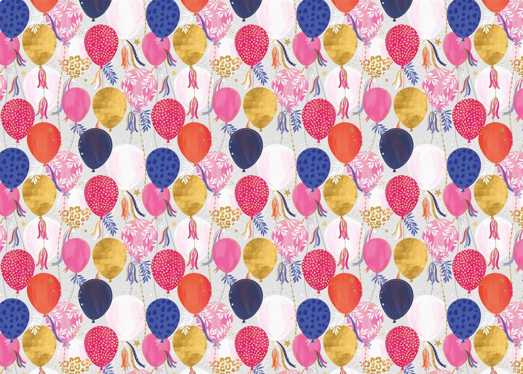 Wrapping Paper - GWP51 - Pink Balloons Wrapping Paper - Pink Balloons Wrapping Paper - Whistlefish