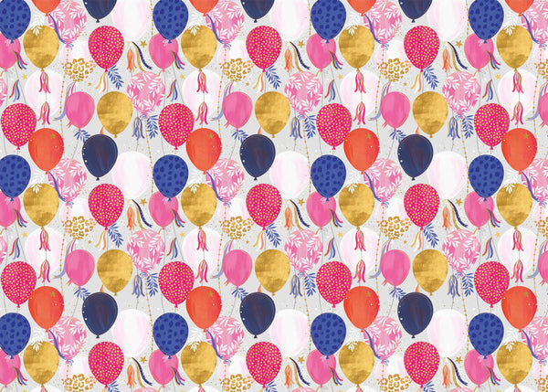 Wrapping Paper - GWP51 - Pink Balloons Wrapping Paper - Pink Balloons Wrapping Paper - Whistlefish