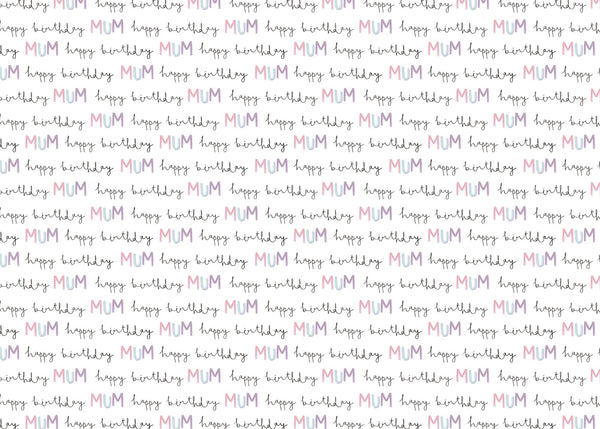 Wrapping Paper - GWP53 - Mum Birthday Wrapping Paper - Mum Birthday Wrapping Paper - Whistlefish