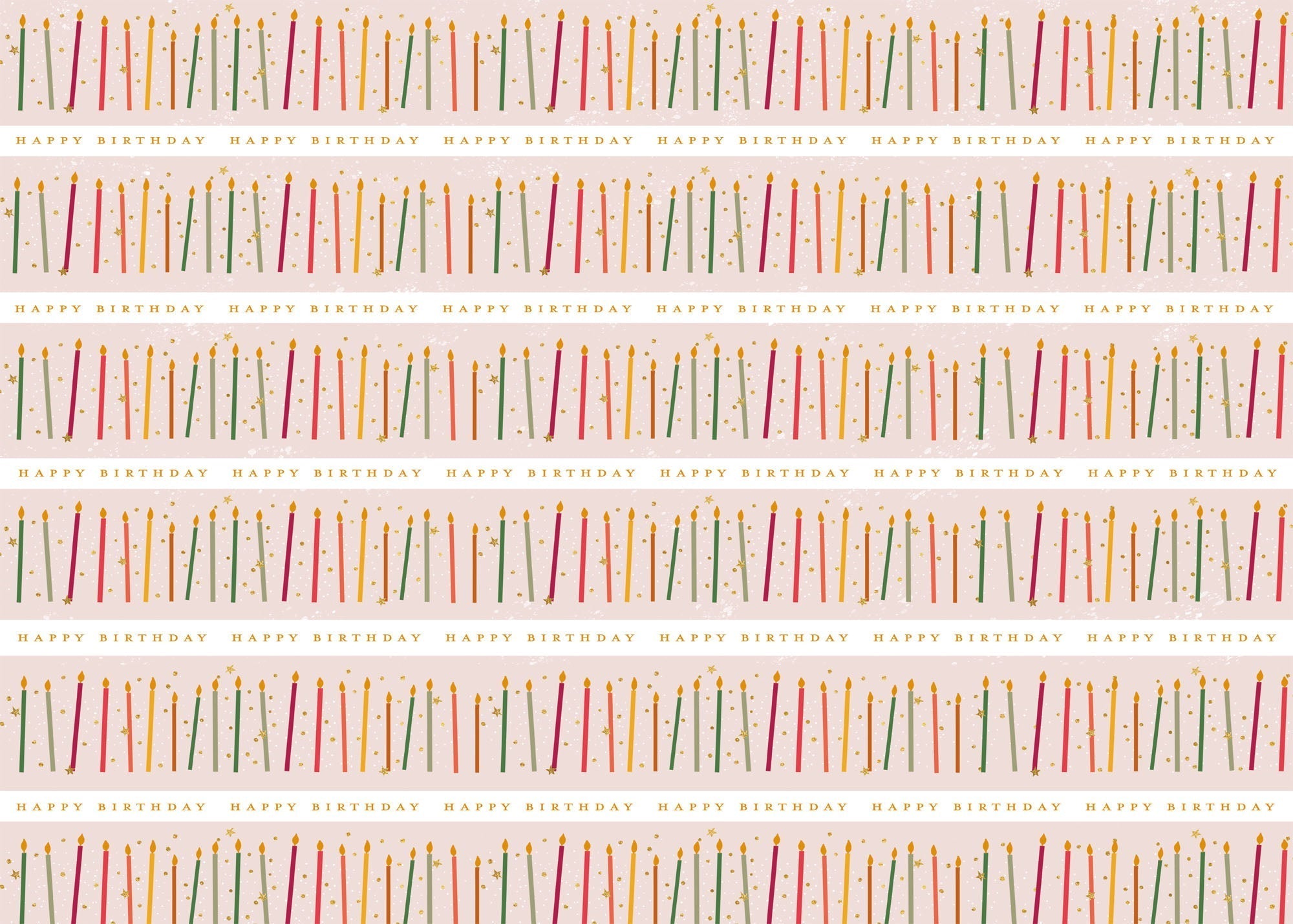 Wrapping Paper - GWP55 - Colourful Candles Wrapping Paper - Colourful Candles Wrapping Paper - Whistlefish