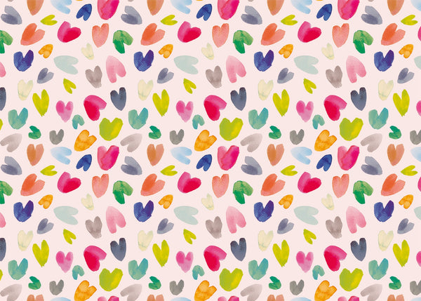 Wrapping Paper - GWP57 - Arty Hearts Wrapping Paper - Arty Hearts Wrapping Paper - Whistlefish